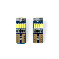 RCJ T10 W5W 194 LED Lights 4014 15SMD Canbus Lampes de plaque d'immatriculation pour éclairage intérieur de voiture