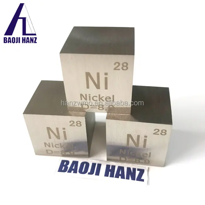 Giá tốt nhất 99.95% tinh khiết 1kg kim loại Nickel Cube để bán