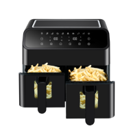 Friteuse à air numérique multifonctionnelle haut de gamme 2000W 10L à double panier et zones indépendantes – Vente en gros