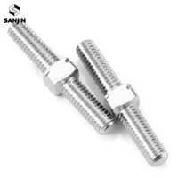 Titanium Alloy M3 Double End Thread Rod Stud Bolt Left and Right Thread Dual Head Threaded Bar 14-50mm