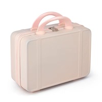 Valise pour enfants, sac de voyage étanche avec fermeture éclair, trousse de toilette, étui de transport, emballage personnalisé, mini valise vintage en ABS, écologique, grande capacité