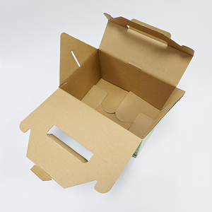 New Design Corrugated Board Recyclable Handbag Shape Printed Food Packaging <b>Paper</b> <b>Box</b> - Product Image 5