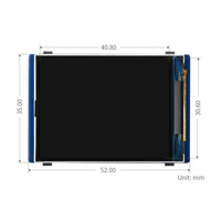 Módulo de Pantalla LCD de 2 Pulgadas para Raspberry Pi Pico, 65K Colores, 320*240, Interfaz SPI, Módulo de Pantalla LCD de 2 Pulgadas para Pico