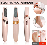 Ponceuse électrique pour pieds, outil électronique pour le soin des pieds et l'élimination des peaux mortes, rose