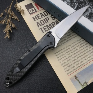 มีดพับคาร์บอนไฟเบอร์ Ker shaw Leek 1660 มีดพกพาสำหรับตั้งแคมป์ น้ำหนักเบา พกพาสะดวก ใช้ได้ทุกวัน สำหรับหั่นผลไม้ - Product Image 5