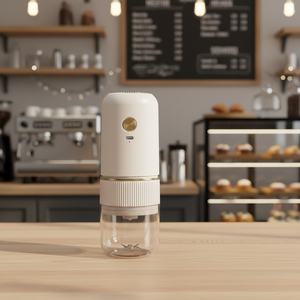 เครื่องบดเมล็ดกาแฟไฟฟ้าอัตโนมัติแบบชาร์จได้ สไตล์อิตาลี ปรับความละเอียดได้ พกพาสะดวก ขนาดเล็ก สำหรับใช้ในบ้านและนอกบ้าน ทำจากวัสดุ PC - Product Image 6