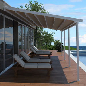 Pergola de jardin bioclimatique <span class=keywords><strong>sur</strong></span> <span class=keywords><strong>mesure</strong></span> avec réduction de 2 à 20 %, auvent rétractable en aluminium, gazebo, auvent métallique - Product Image 3