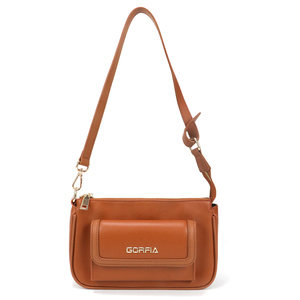 Women PU Leather Shoulder Bag <b>Small</b> Crossbody <b>Purse</b> Casual Handbag With Front Pocket For Daily Use - Product Image 1