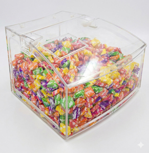 Best Selling <strong>Acrylic</strong> Bulk Bins Dispenser For Retail With Easy Refill Lid - Product Image 1