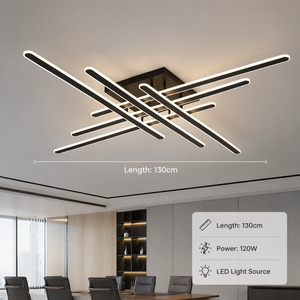 Modern <b>Led</b> Ceiling <b>Light</b> Acrylic Iron Surface Mount Remote Control Dimmable 120W <b>For</b> Living <b>Room</b> Bedroom - Product Image 3