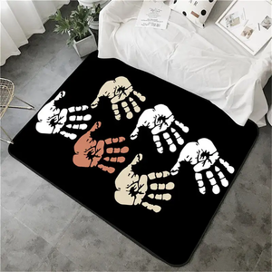 <span class=keywords><strong>Tapis</strong></span> de porte en polyester 3D à effet visuel, rembourré, pour salon, <span class=keywords><strong>cuisine</strong></span>, <span class=keywords><strong>tapis</strong></span> sur mesure, <span class=keywords><strong>blanc</strong></span>, noir, directement de l'usine - Product Image 6