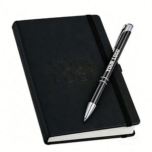 Wholesale <b>Custom</b> Promotional A5 Business Lined Journals Notebook Pu Leather Hardcover <b>Diary</b> Notebooks With Logo - Product Image 1