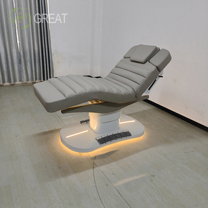 Luxury <strong>Salon</strong> Equipment Furniture Gold Spa Curve Massage Table Set Modern Lay Down Eyelash Facial Bed for <strong>Beauty</strong> Clinics - Product Image 2
