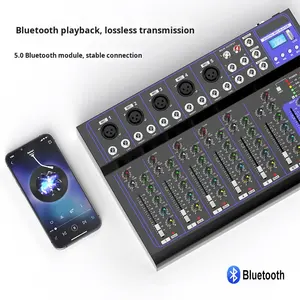 有線メタルミキサーオールインワンステージサウンドキット、KTV会議およびデュアルチャネル監視用、世界を舞台に - Product Image 5