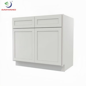 Set Completo di Mobili da <span class=keywords><strong>Cucina</strong></span> Moderni Modulari di Lusso Americani Personalizzati con Finitura Bianca di Alta Qualità - Product Image 1
