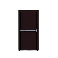 Porte coupe-feu en acier sur mesure avec cadre galvanisé et apprêt, idéale pour les sorties de bâtiments de bureaux