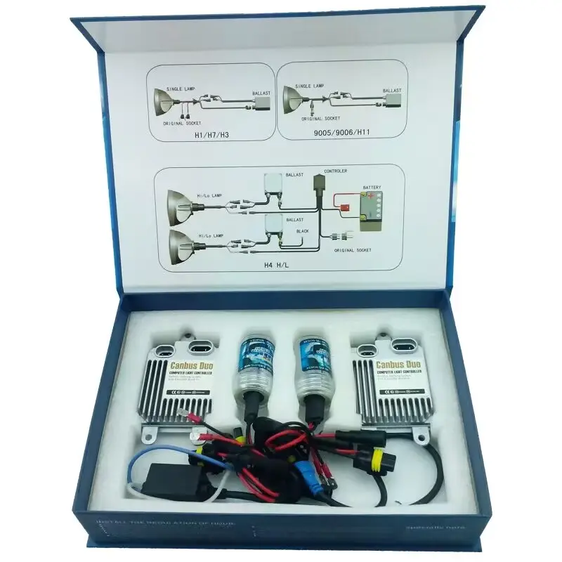 2023 New Auto Lighting System Hid Fast Start Decoding Stabilizer Ac 55w Canbus 12v Super Decoding Stabilizer Ballast