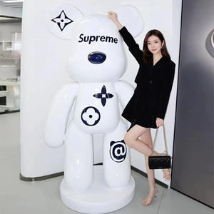 大型暴力熊毛绒装饰时尚卡通雕塑模型商场奶茶店入口客厅 - Product Image 2