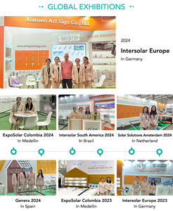 ตัวยึดแผงโซล่าเซลล์อลูมิเนียมรางโซล่าเซลล์รองรับความยาวแบบปรับแต่งได้สำหรับโรงงาน | <span class=keywords><strong>artsign</strong></span> - Product Image 5