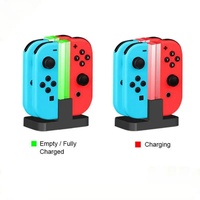 Support de charge en plastique HYT JOYCon à 4 ports pour manettes Joy-Con