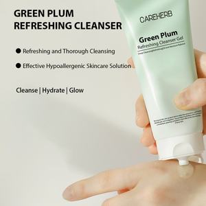 Organic <b>Cleaning</b> Products Blackhead Remover Acne Face Wash Deep <b>Cleans</b> Pore Cleansing <b>Green</b> Plum Refreshing Cleanser Gel - Product Image 3