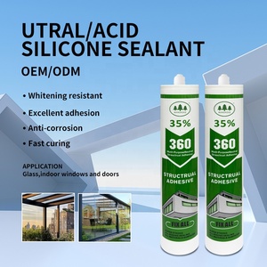 Sellador Adhesivo de Silicona para Piedra de Mármol, Resistente a la Intemperie, Estructural, Neutro, Popular en Gran Bretaña, 300 ml, Blanco - Product Image 2