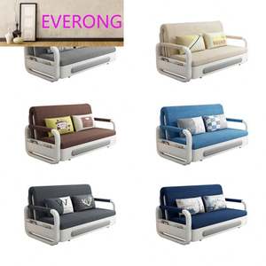 Canapé-lit pliable multifonctionnel et moderne pour petit appartement, avec rangement, à prix abordable - Product Image 6