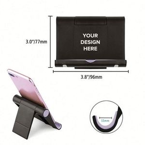 Support de téléphone en plastique réglable avec logo personnalisé, pliable, pour bureau, idéal pour les cadeaux d'événements - Product Image 2
