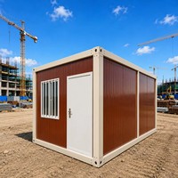 Maison préfabriquée en conteneur modulaire, unité mobile portable en panneaux sandwich d'acier pour chantier, bureau ou camp