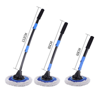 Balai de lavage de voiture en microfibre à long manche incurvé réglable brosse télescopique nettoyage de sol