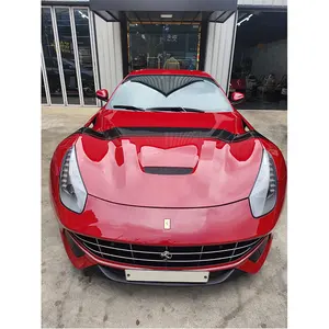 Proveedor de Corea del Sur asequible Super Run de corto alcance 29000 km Coche usado de lujo Rojo F12 Berlinetta