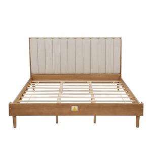 Wholesale Modern Boys Girls Upholstered Adjustable Bedhead Queen Size High Quality Eco-Friendly Kids Solid Wood Bed Storage - Product Image 4