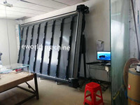 Máquina de Impresión/Corte Vertical de Vidrio Eworld LASER-2033, 2000*3300mm, Motor PLC, Grosor de 3-18mm, 220V/380V, 600W, 0-12m/min, Alta Velocidad