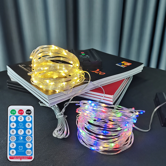 IP44 Solar LED String Lights Star Fairy Light for Outdoor Christmas Tree Garden Yard Wedding Party Decorations