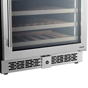 NE-404D-12 24 Inch Under Counter Built-In Dual Zone 45 Bottles Touch Control Wine Cooler Refrigerator - Product Image 3