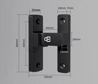 Loquet de porte coulissante à positionnement, serrure de porte de sécurité à 180 degrés pour portes en bois