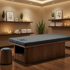 Table <span class=keywords><strong>de</strong></span> <span class=keywords><strong>massage</strong></span> professionnelle robuste <span class=keywords><strong>en</strong></span> <span class=keywords><strong>bois</strong></span> pour salon <span class=keywords><strong>de</strong></span> beauté, spa, physiothérapie, équipement <span class=keywords><strong>de</strong></span> beauté pour le visage - Product Image 2