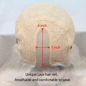 Pelucas de pelo largo y rizado ondulado Shinein de 24 pulgadas, pelucas delanteras de encaje sintético con ondas boby para mujer - Product Image 3