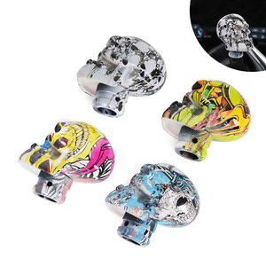 Graffiti Resin Skull <b>Shift</b> <b>Knob</b> SFN153 Plastic Ergonomic Car Gear <b>Knob</b> - Product Image 3