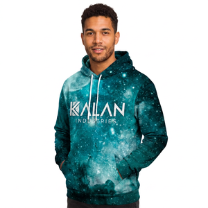 เสื้อฮู้ดสวมหัวโอเวอร์ไซส์สำหรับผู้ชายเสื้อแนวสตรีทพิมพ์ลาย3D พิมพ์ลายกาแลคซีขนาดใหญ่สำหรับฤดูหนาว KFH14ออกแบบได้ตามที่ต้องการ - Product Image 2