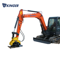 Compacteur de plaques de béton hydraulique vibrant neuf pour excavatrices avec moteur et pompe Permco