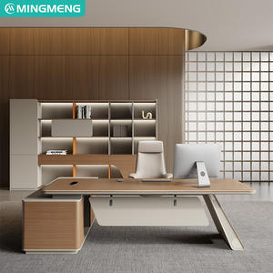 Bureau et chaise de direction modernes, ensemble bureau et chaise de patron, bureau simple pour une personne, nouveau design - Product Image 5