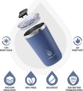 Vasos de café con aislamiento de acero inoxidable 20z de alta calidad <span class=keywords><strong>IDEUS</strong></span> US Warehouse - Product Image 2