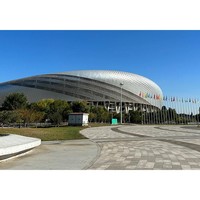 Plan de construction de stade de football en acier pour salle de sport, à faible coût et prix abordable