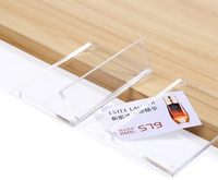 2er Pack Acryl L-Form Schilder halter Horizontal Schräg Tischplatte Rechteck 70*50mm für Preis schild & Etiketten anzeigen