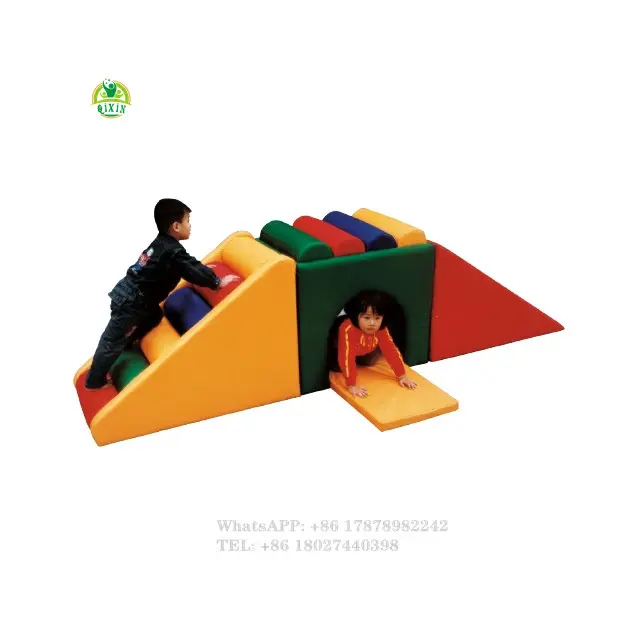 Climbing toy foam blocks Kids Indoor Soft Play Itemguangzhou supplier/soft modular play equipment/cheap soft play QX-174H
