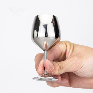 Logo personalizzato Mini <span class=keywords><strong>bicchiere</strong></span> da vino da 60ml 304 in acciaio inossidabile piccolo <span class=keywords><strong>calice</strong></span> infrangibile - Product Image 2