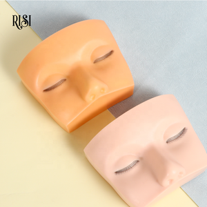 RISI Advanced Extensions <span class=keywords><strong>de</strong></span> cils Tête <span class=keywords><strong>de</strong></span> mannequin 3 couches Lash Bandes réalistes pour <span class=keywords><strong>les</strong></span> <span class=keywords><strong>yeux</strong></span> et <span class=keywords><strong>les</strong></span> sourcils pour <span class=keywords><strong>la</strong></span> pratique Cils Tête en silicone - Product Image 6
