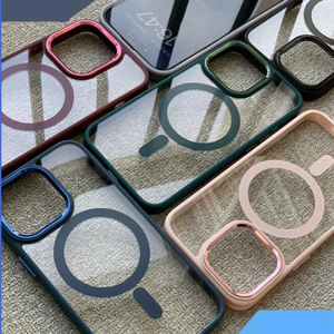 Coque de téléphone magnétique anti-rayures galvanisée antichoc pour <span class=keywords><strong>iPhone</strong></span> 15/14promax - Product Image 1