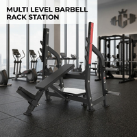 Station de musculation olympique robuste en acier Q235, capacité 180kg-500kg, banc de musculation inclinable pour presse à barre